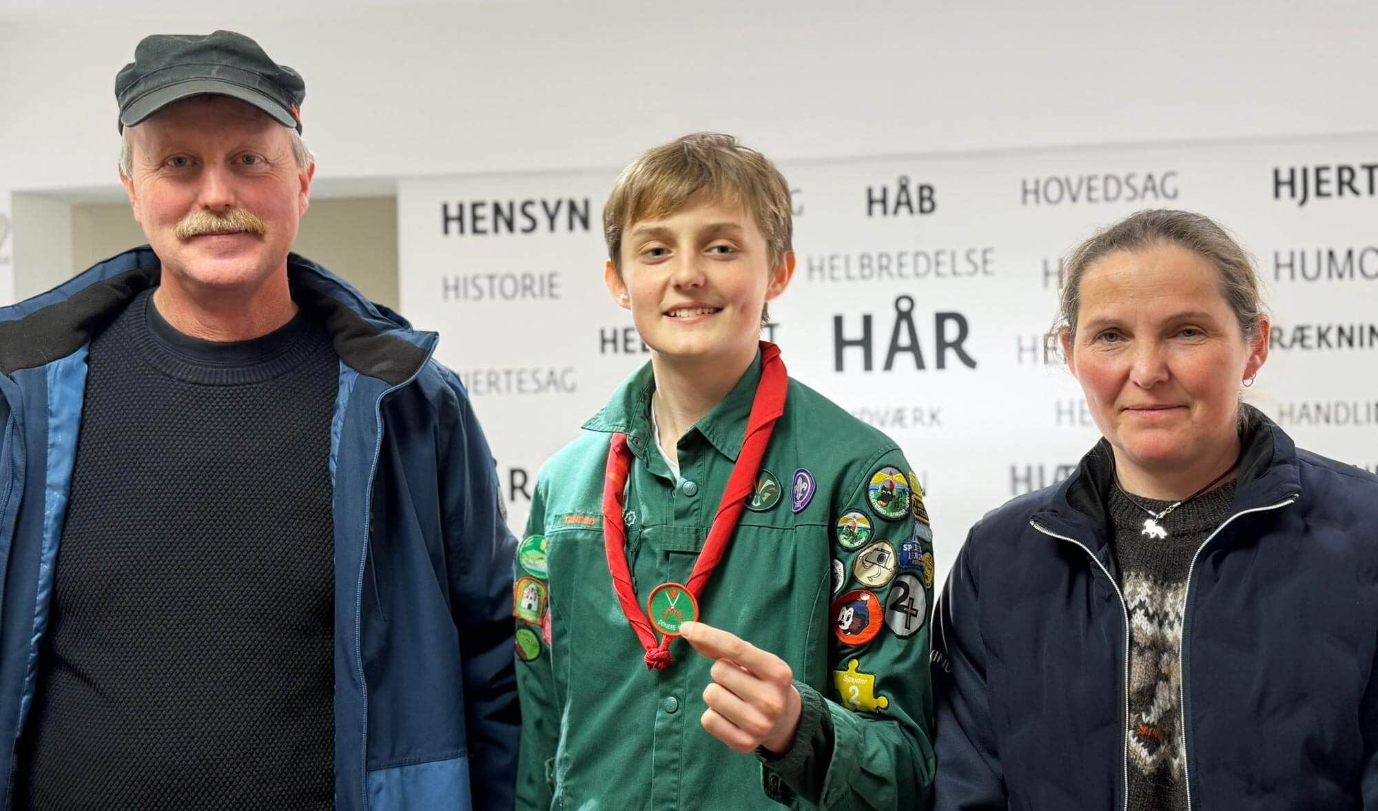 Eigil, spejdermærket og tre hårdonationer