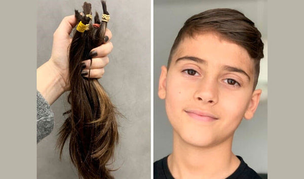 Isaac 11 år - donerer sit hår