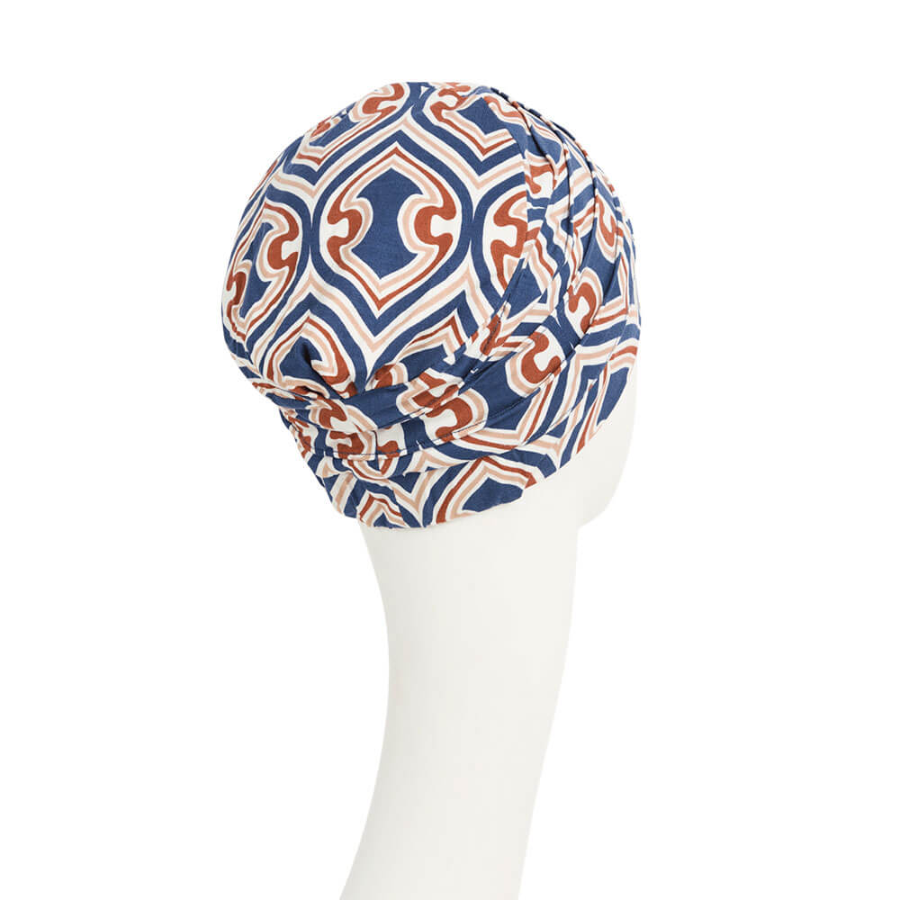Yoga Turban, Endless Shapes Of Blue