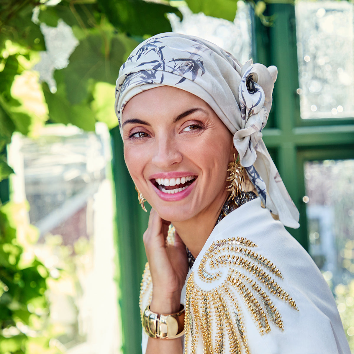 HocJuvela Boho Turban Set - Bamboo Pearl