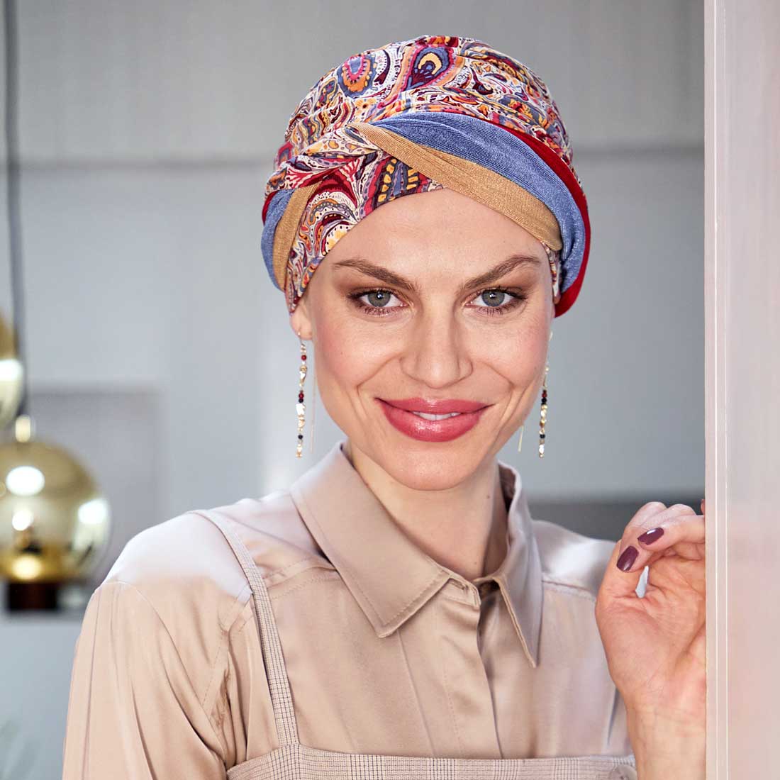 Shakti Turban i mønstret Moroccan Paisley