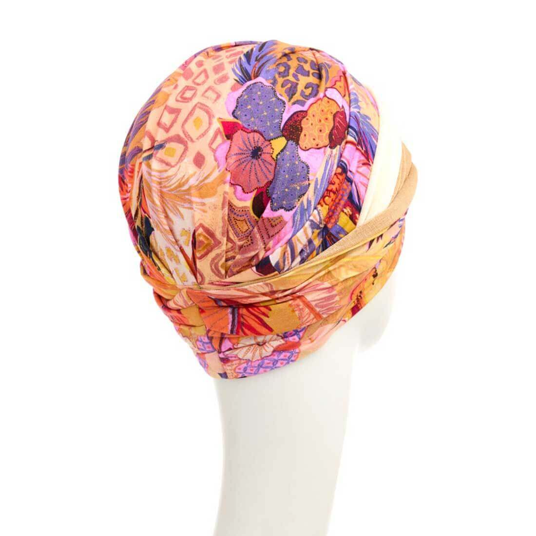 Smuk og feminin turban i friske farver