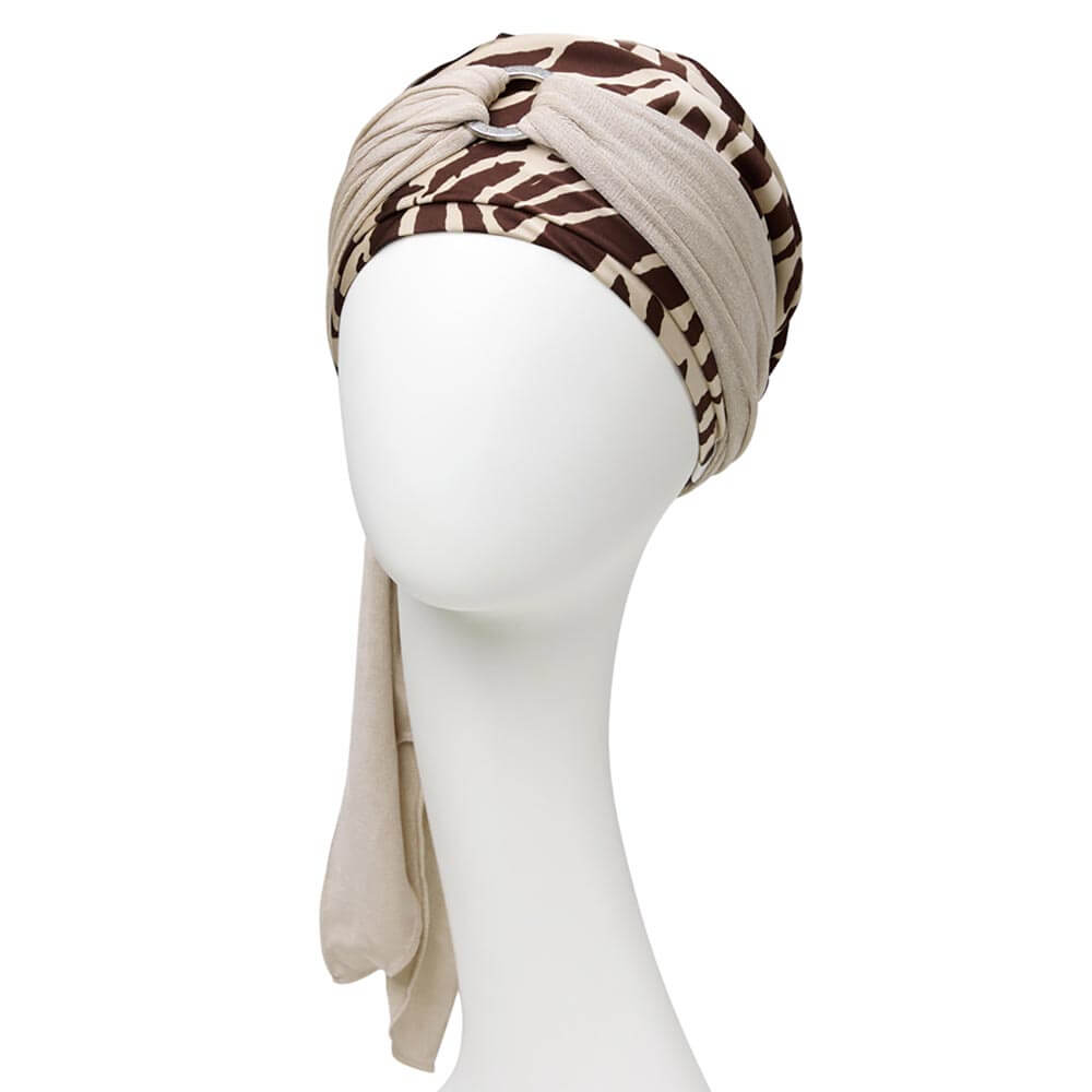 Sienna turban med langt bånd