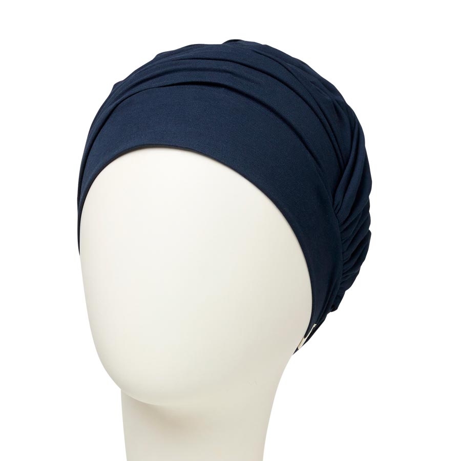 HocSena Turban Black Iris Front