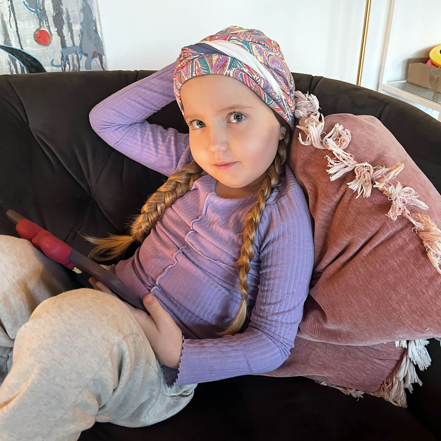 Toftild Hairbands kan også flettes, og ser helt naturligt ud under huen.