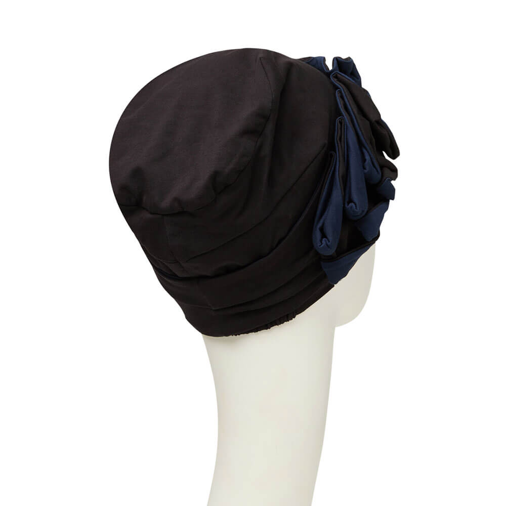 Nava turban i blå og sort.