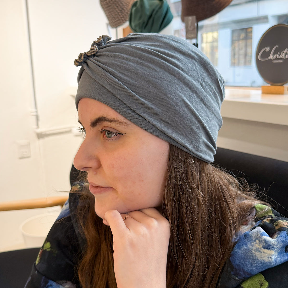 Balance Turban m. hårbånd - Grey