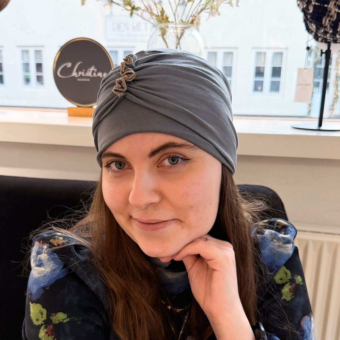 Balance Turban m. hårbånd - Grey