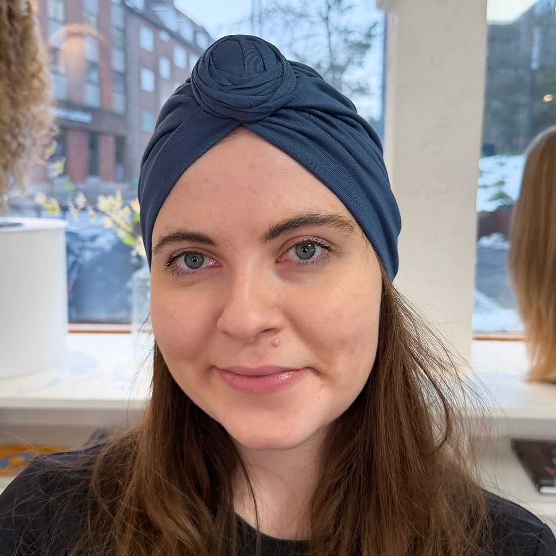 Bloom Turban - Light Blue
