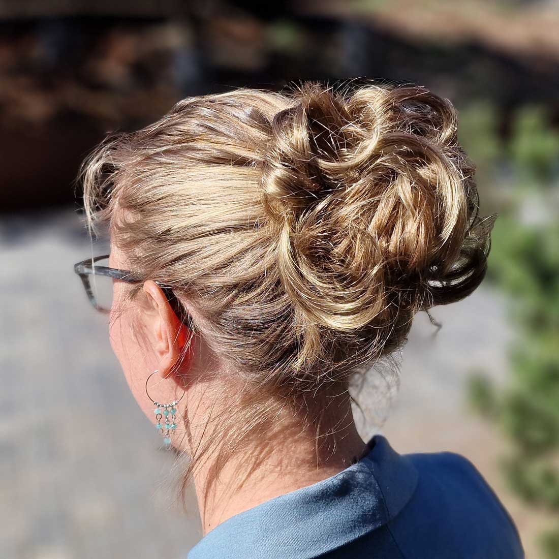 Hårelastik med hår - Sandy Blonde Mix