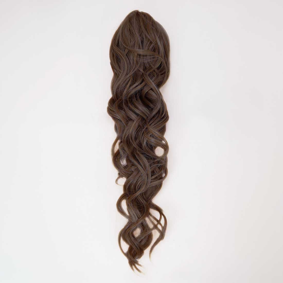 Tropical hestehale extension 50 cm med klemme - Chocolate Mix