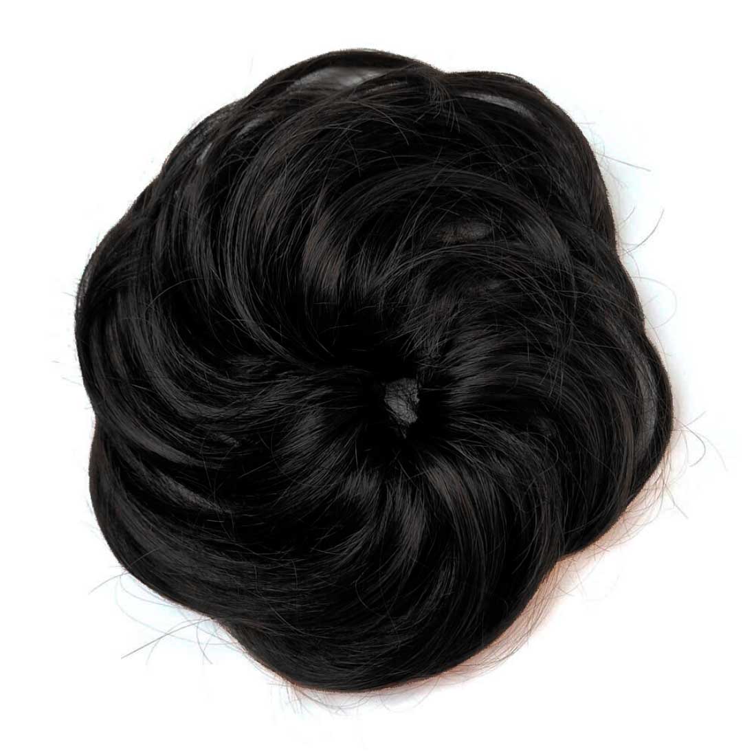 Sort Hårelastik med hår fra Ellen Wille