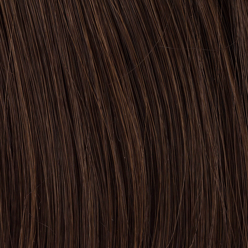 Hårelastik med hår i mørkebrun