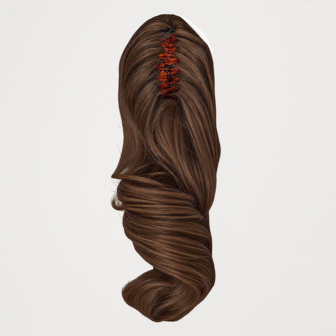 Frizzante hestehale extension med klemme - Mocca Mix