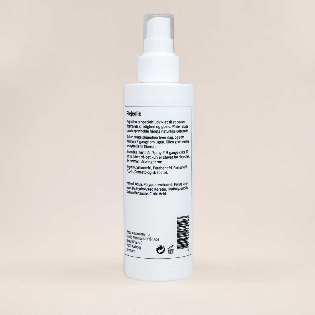 Plejeolie Til Fiberhår - 200 ml