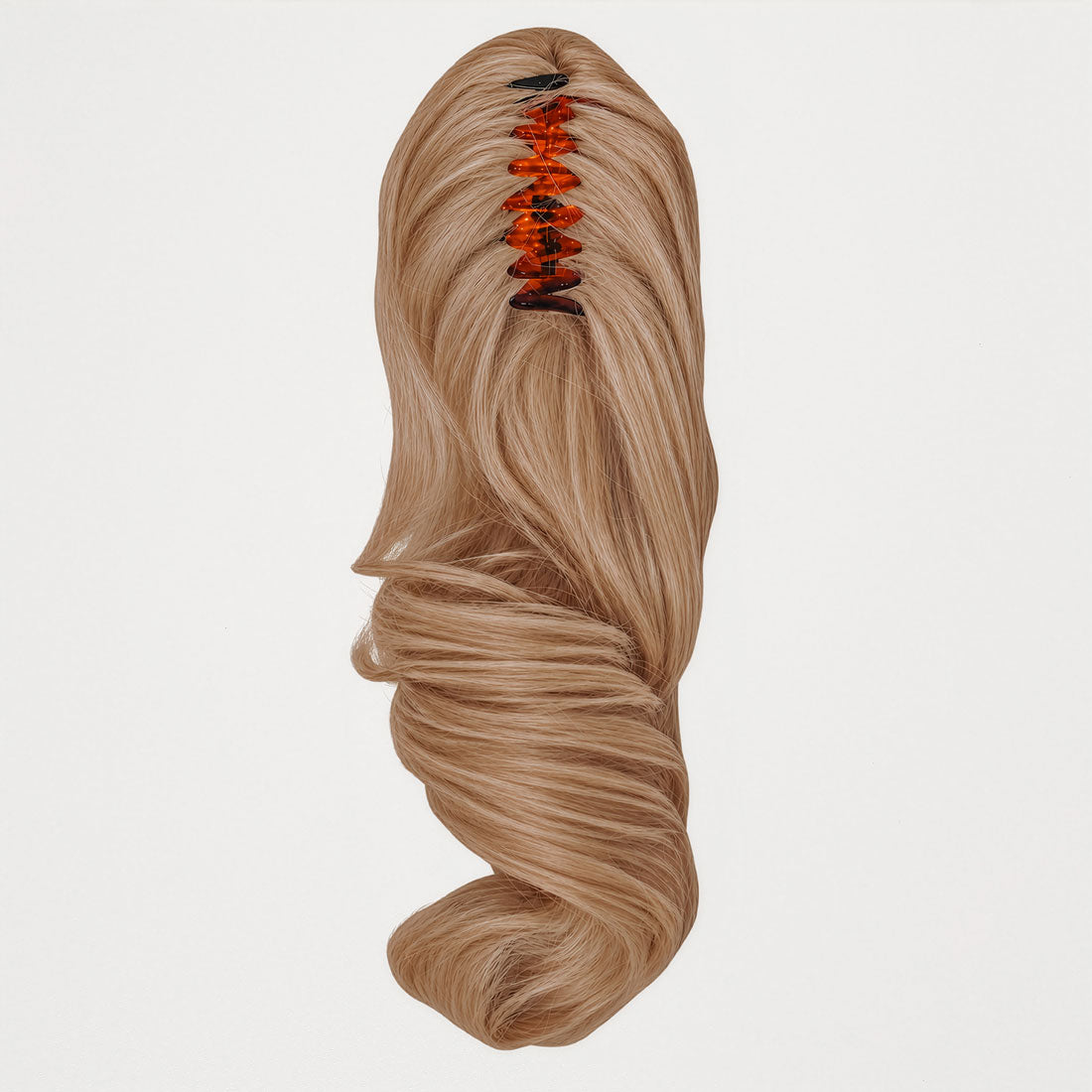 Frizzante hestehale extension med klemme - Sahara Beige Mix