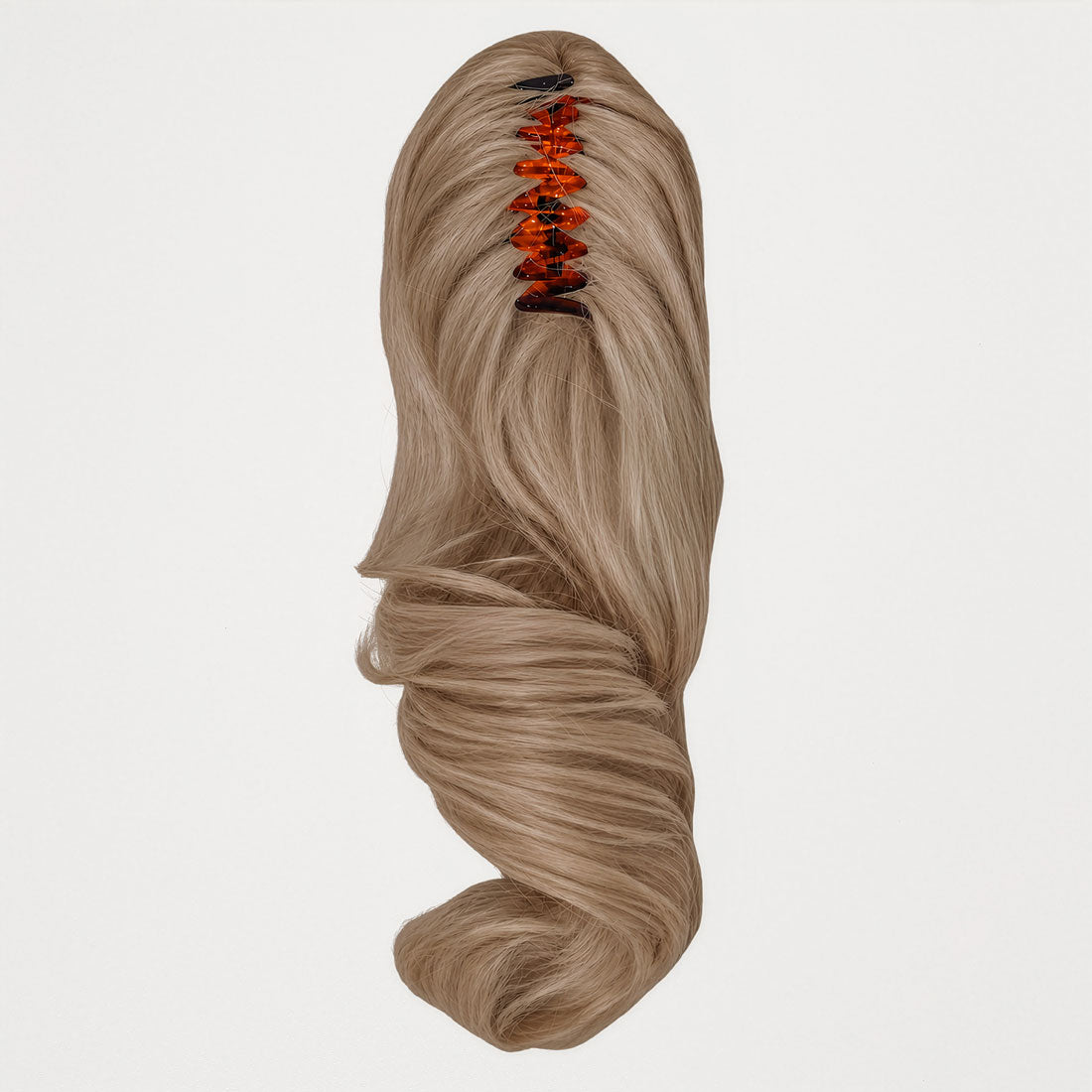 Frizzante hestehale extension med klemme - Sandmulti Mix