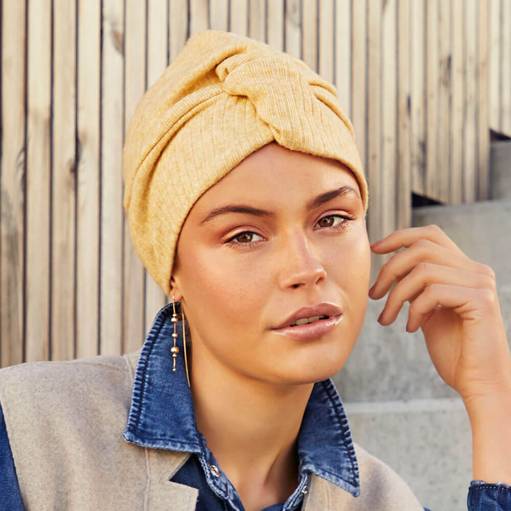 Hoclilly turban i gul