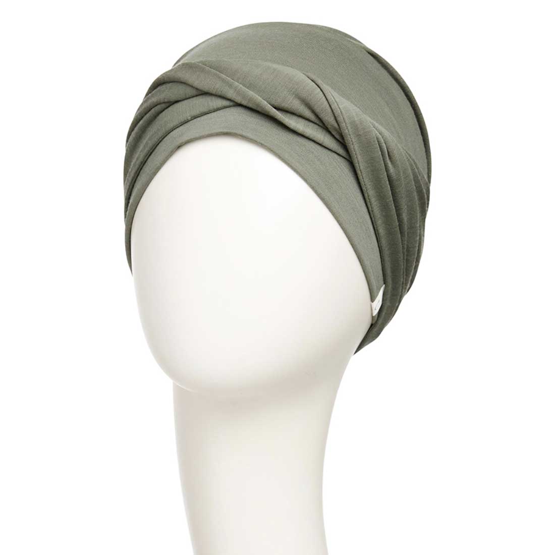 Turban B.B. HocShakti i blød uld, der holder hovedet på 37 grader