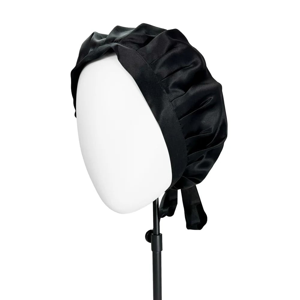 Silke bonnet Black - 22 momme