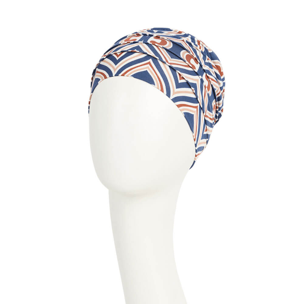Yoga Turban, Endless Shapes Of Blue