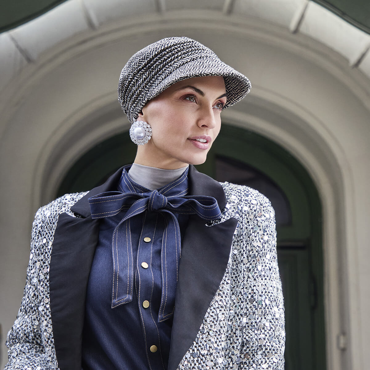 HocPandora Boho Cap - Vintage Tweed