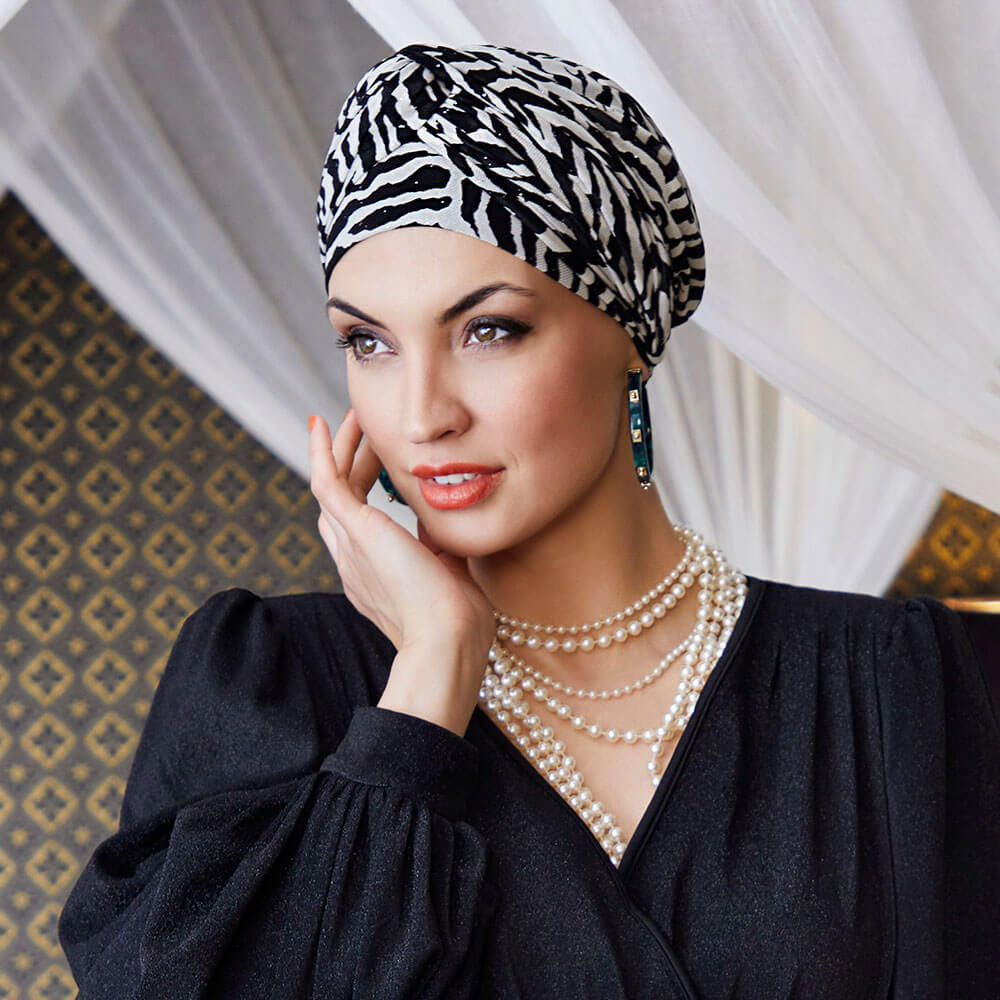 Avalon Turban Zebra Stribet