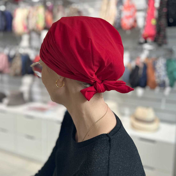 Rød Turban Alexis Silk Rød