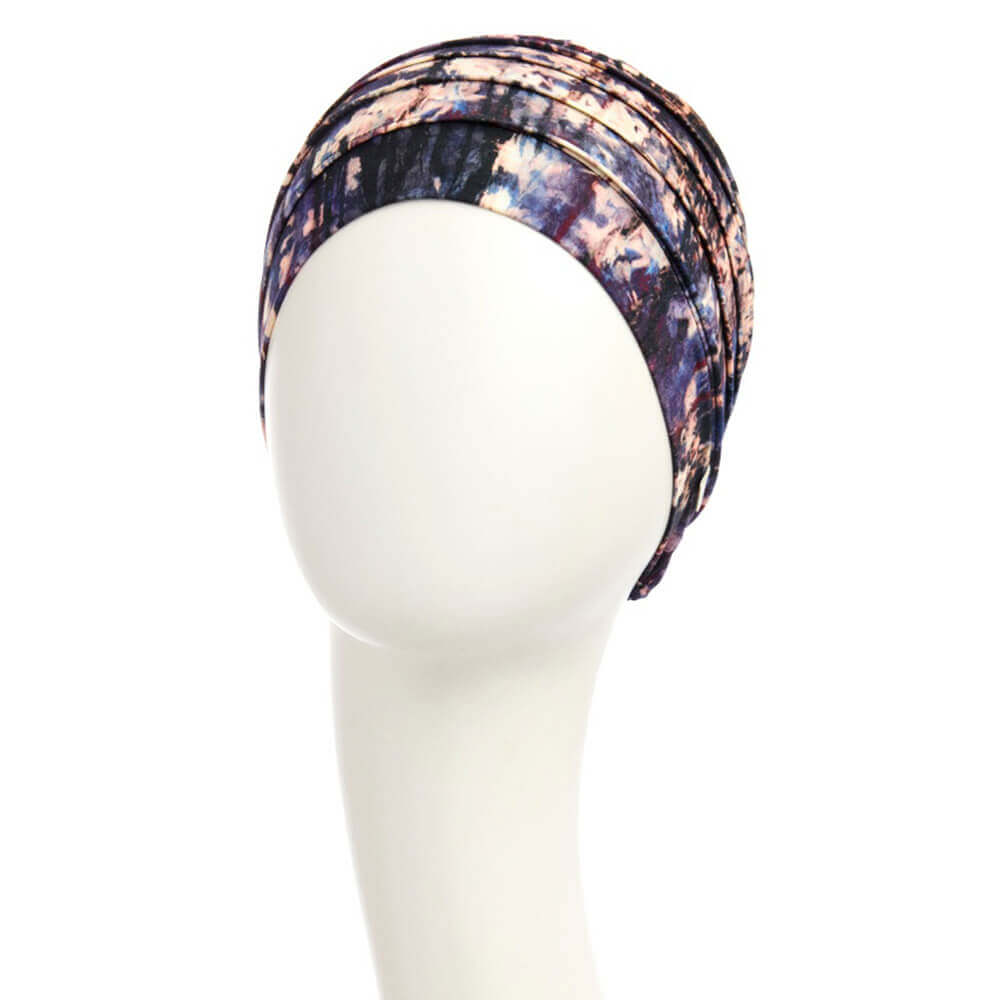 HocYoga Turban i Tie Dye Dusk mønster