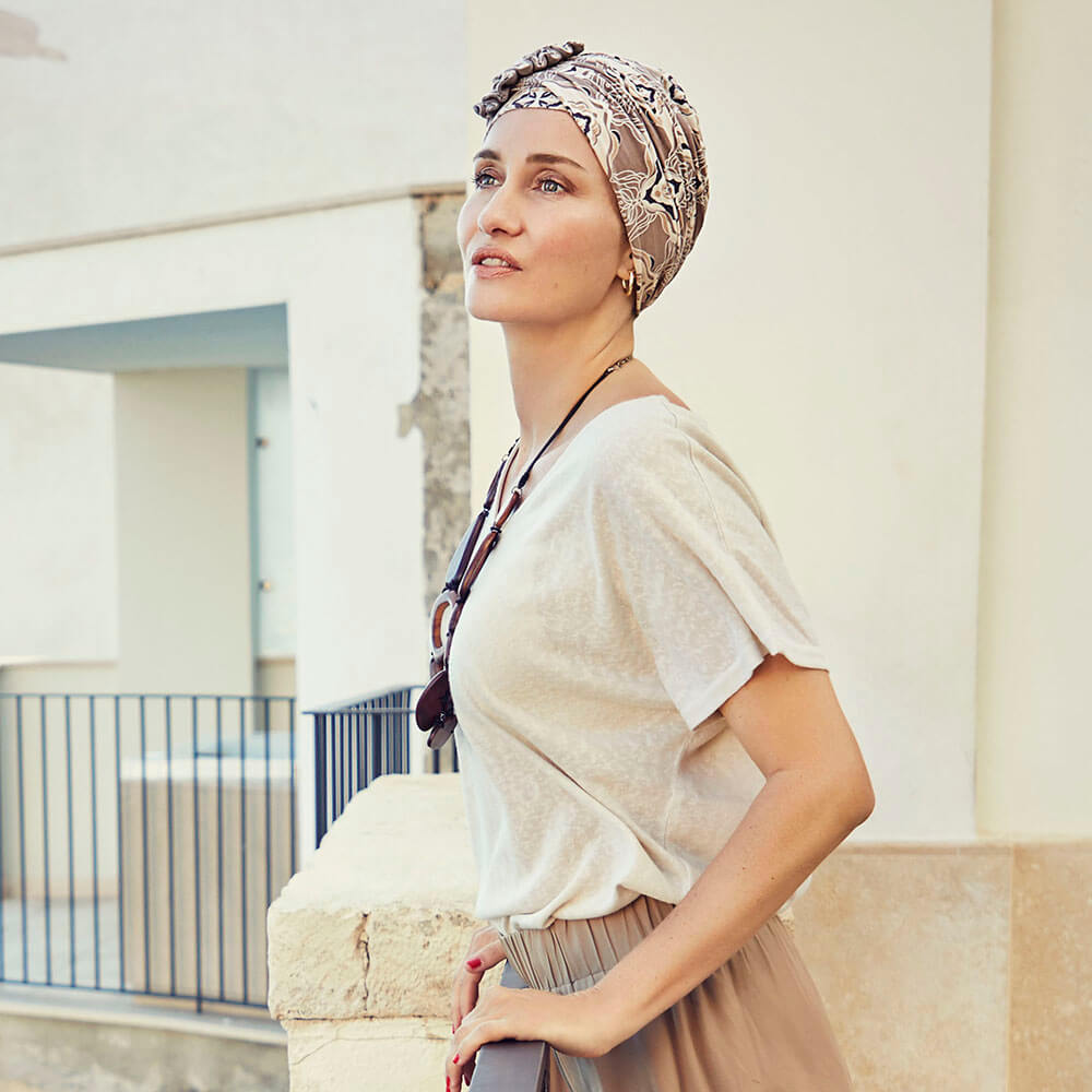 Lotus Turban med blomst