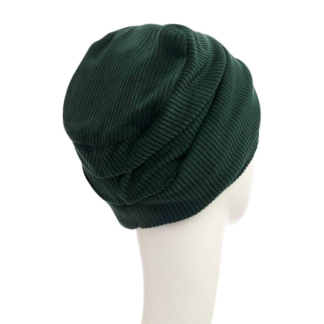 Lea turban i Cadet Green, der er en flot flaskegrøn