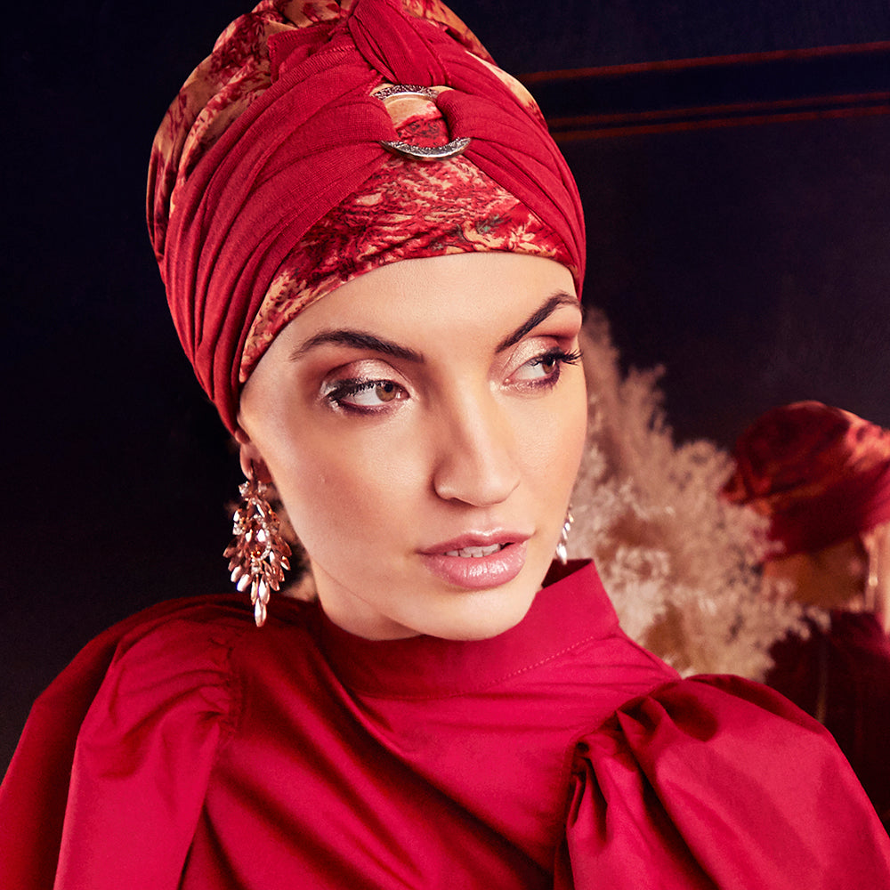 Sienna turban med langt bånd