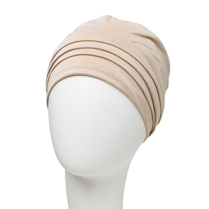 B.B. HocBerrie Turban, Feather Beige