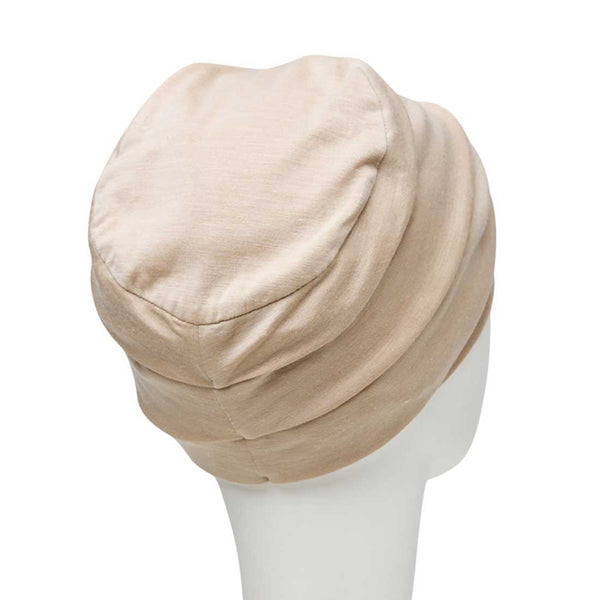 B.B. HocBerrie Turban, Feather Beige