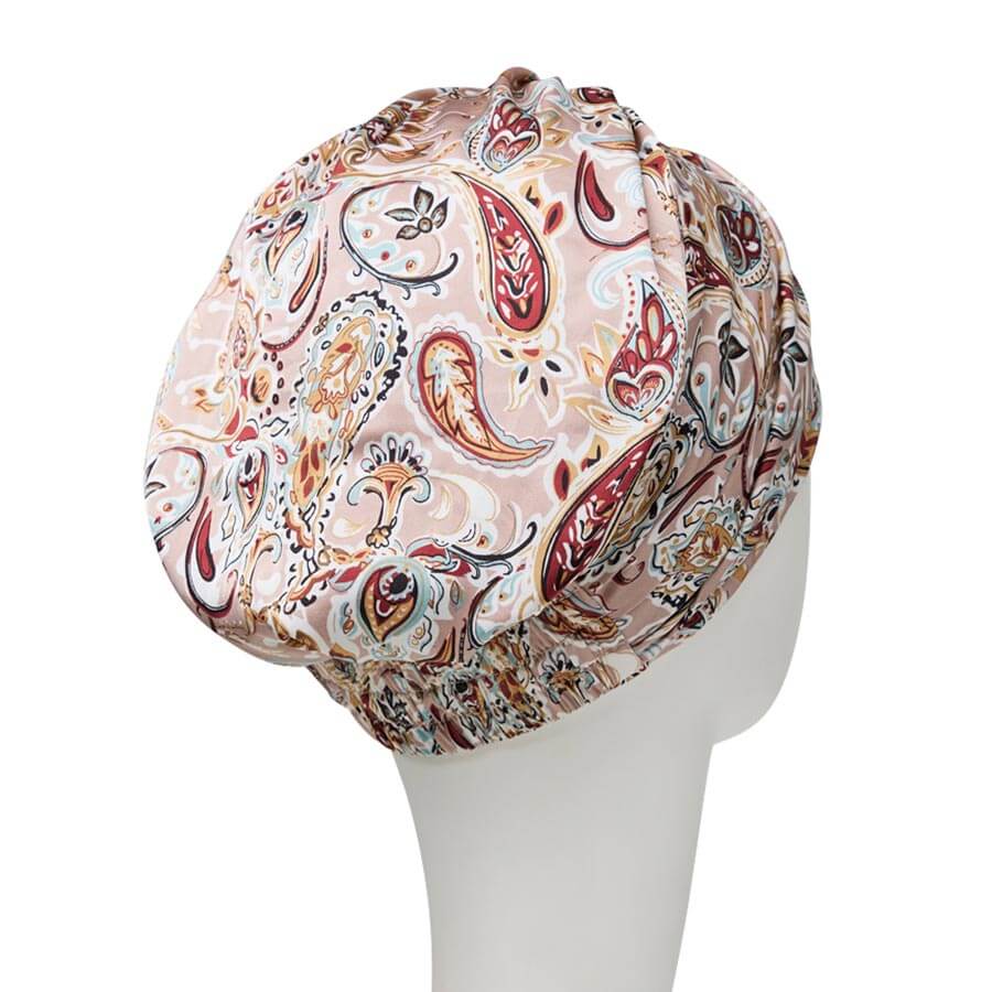 Sapphire Turban med smukt mønster og pandebånd der giver fylde.