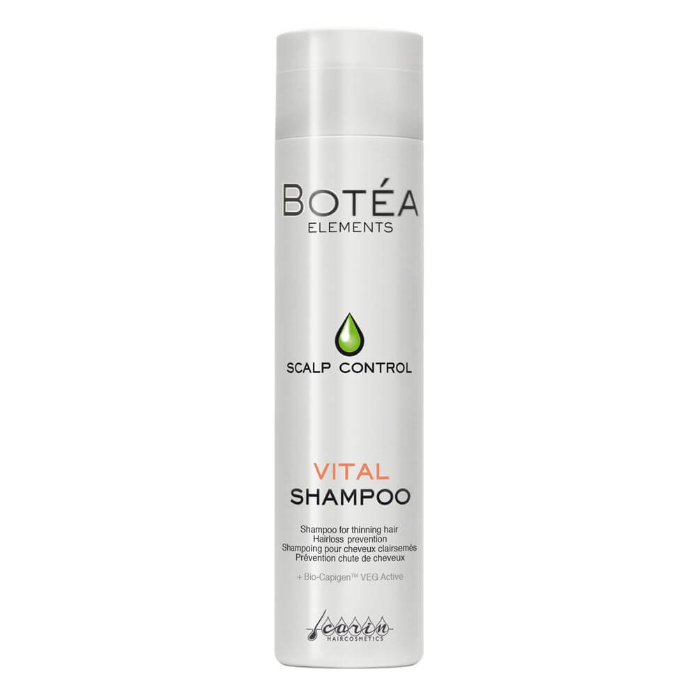 Vital Shampoo fra Botea der bekæmper tidligt hårtab.