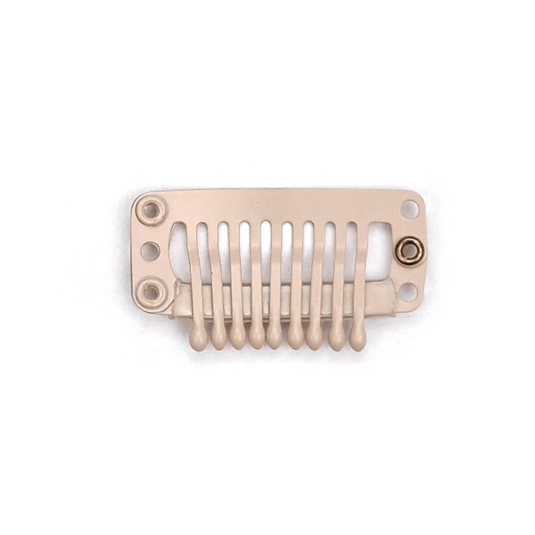 Hair extensions clips, perfekt både til extensions og hair toppere. Beige i størrelse  cm.
