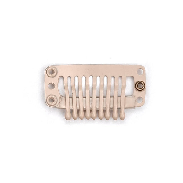 Hair extensions clips, perfekt både til extensions og hair toppere. Beige i størrelse  cm.