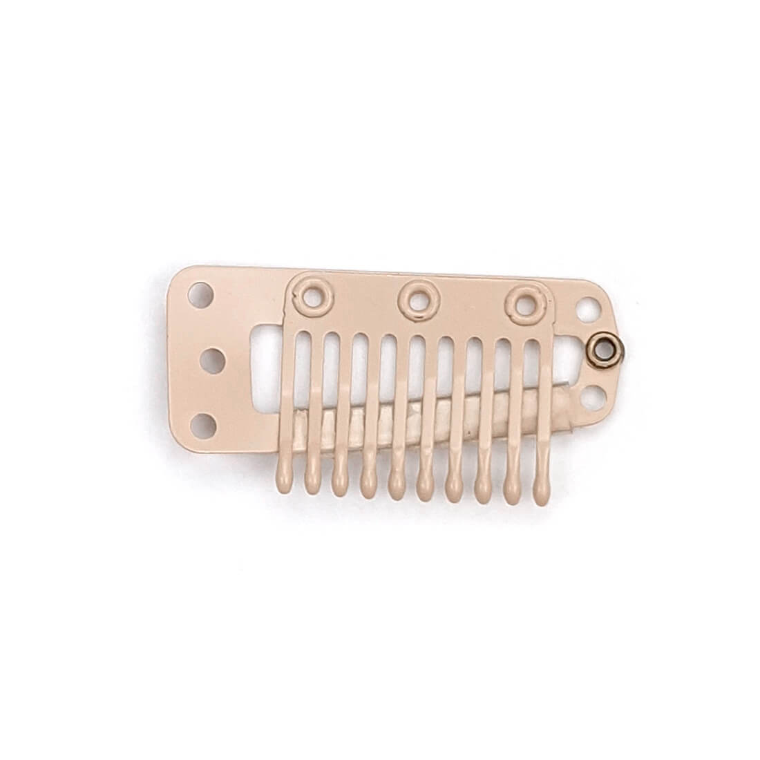 Clips til extensions og parykker. Beige størrelse 3,5 cm.