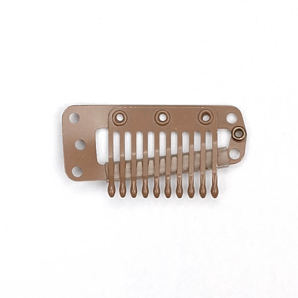 Paryk clips med coatede tænker. 3,5 cm lang.
