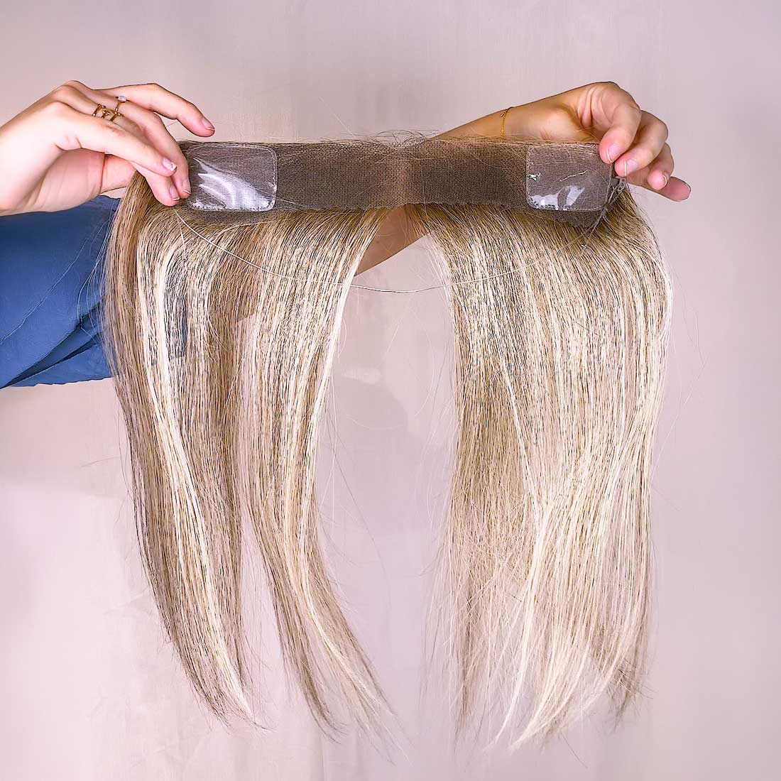 Toftild Hairline Topper 30 cm med snor - farve 614-K16