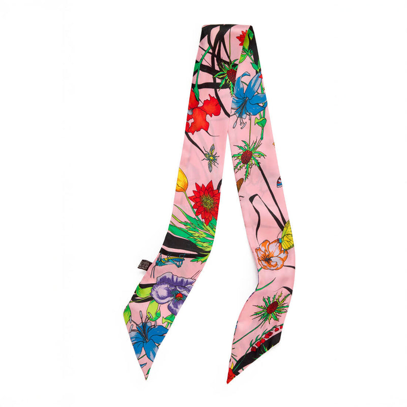 Twilly Scarf - Living Garden Pink