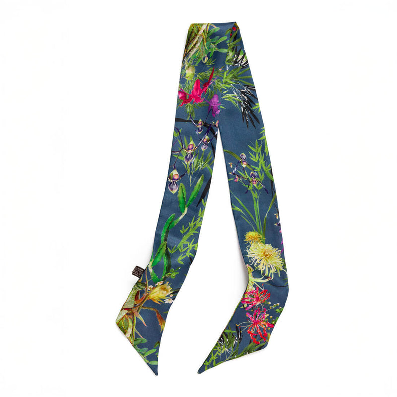 Twilly Scarf - Asian Garden Blue