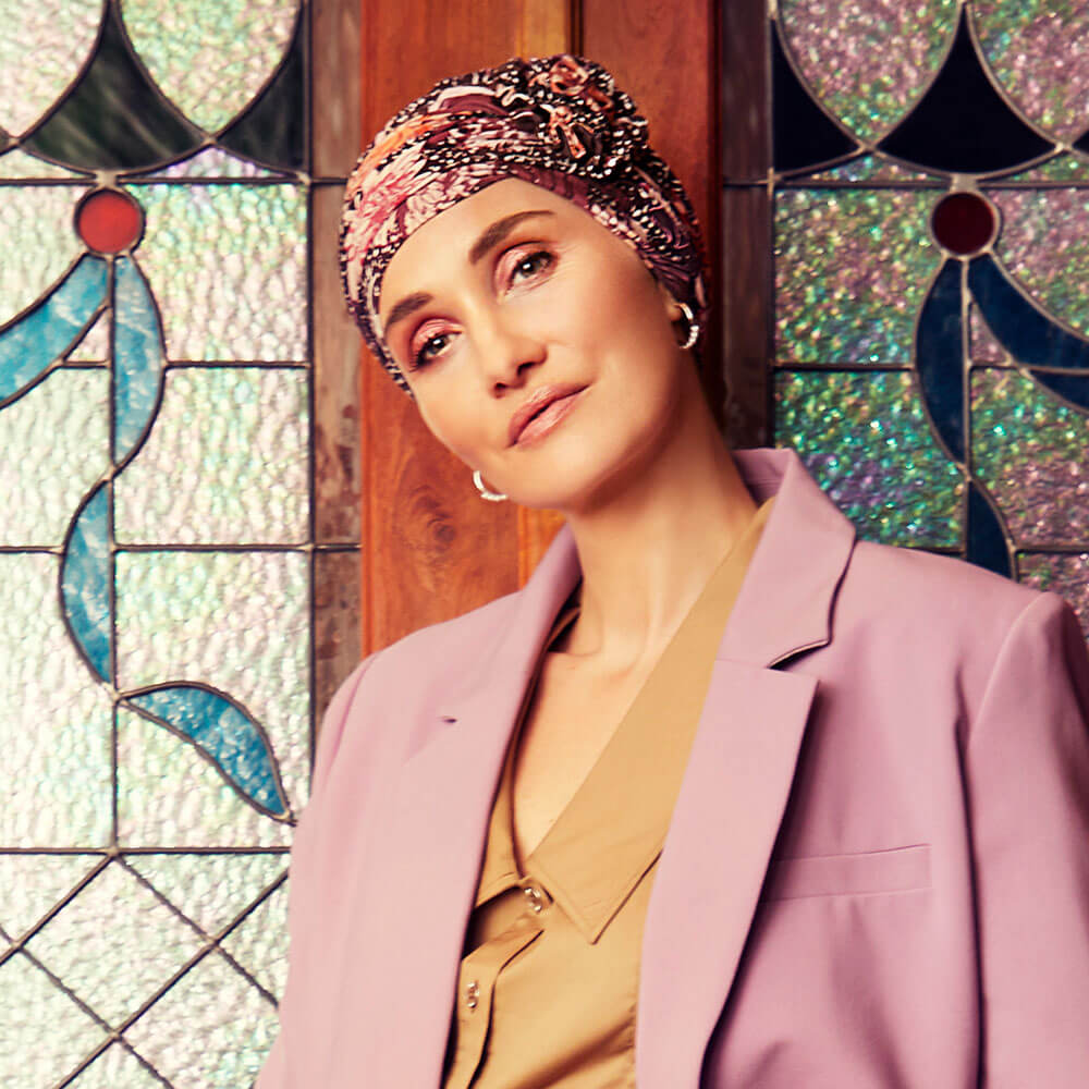 Lotus Turban med blomst