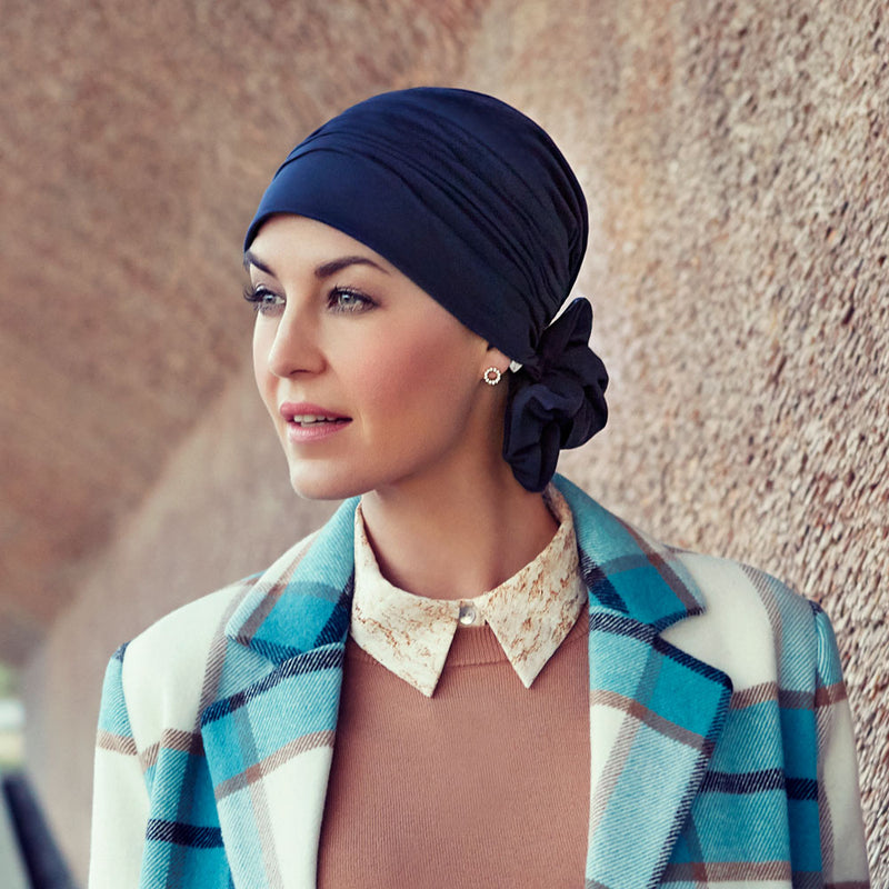 HocMila Turban, Black Iris - Mørkeblå