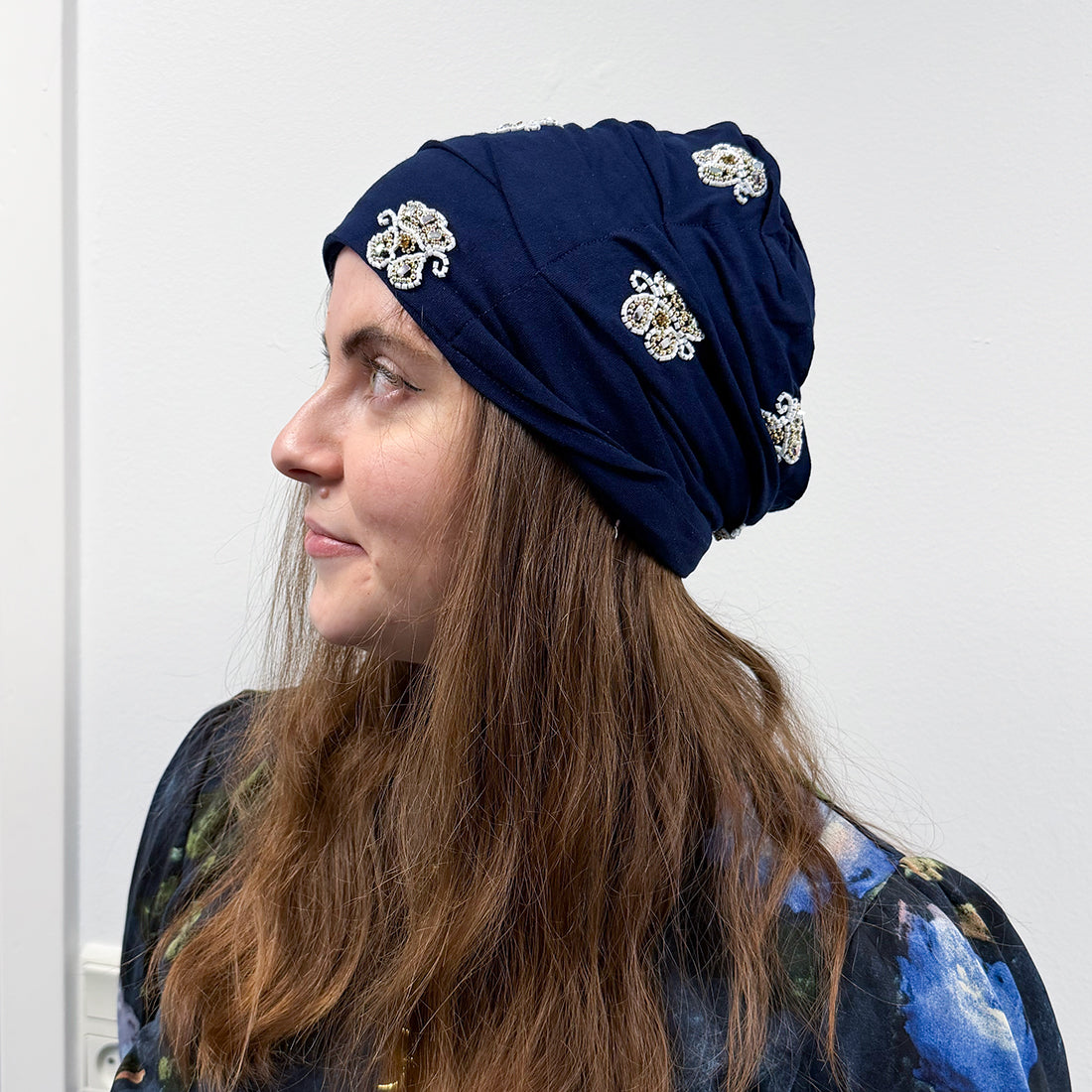 Beanie Pearl Edition - Navy Blue