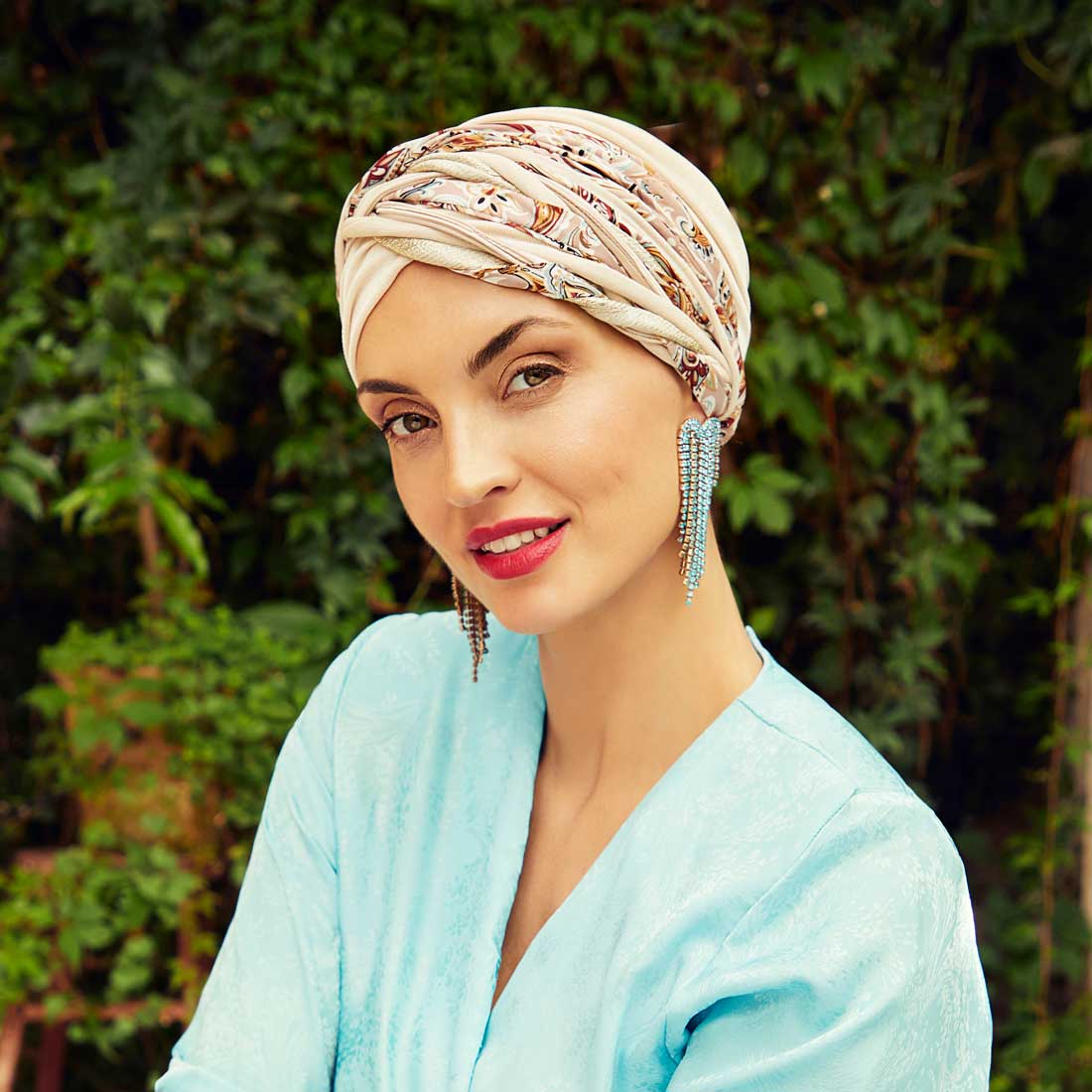 Scarlett Boho Turban i smukke lyse farver