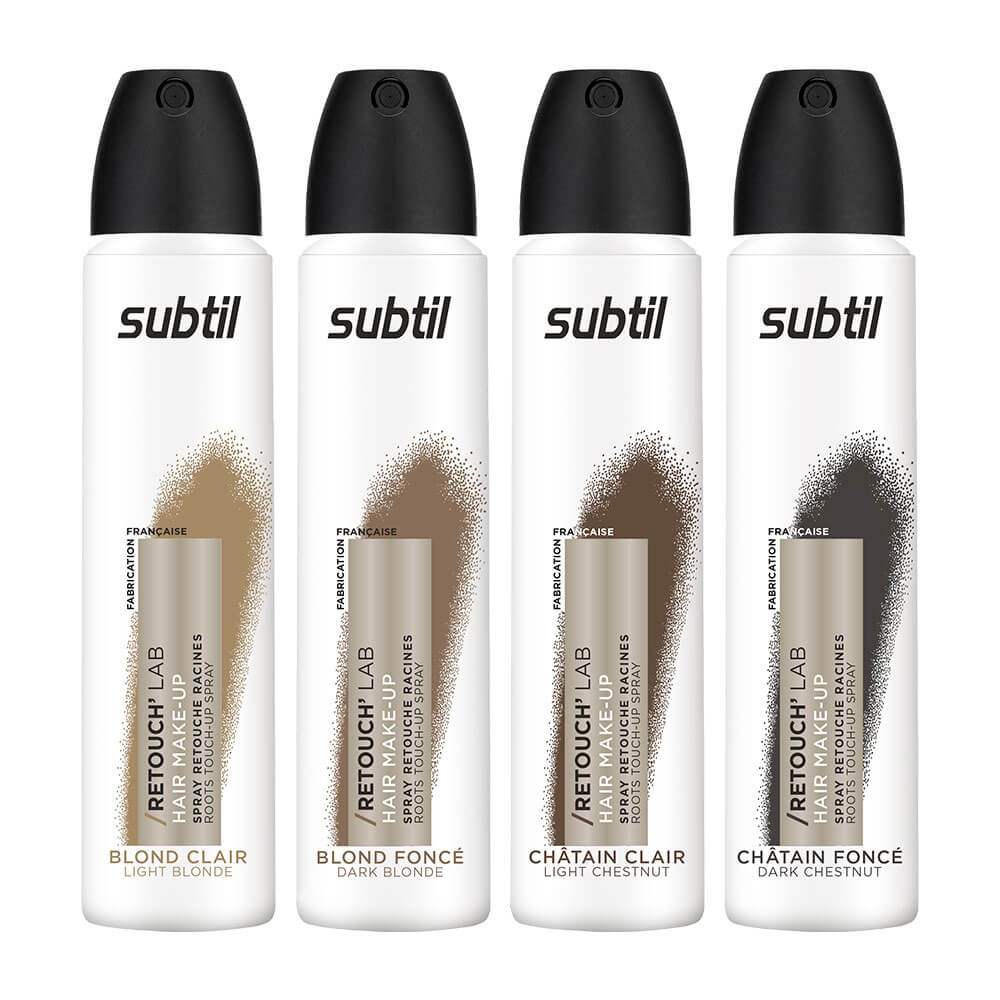 Subtil Farve spray, dækker udgroninger og udtynding af hår.