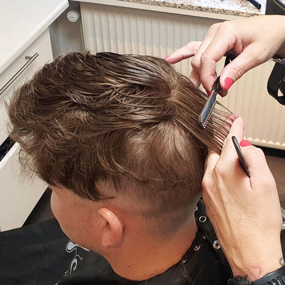 Tilklip af toupe hos Toftild Alternativt Hår