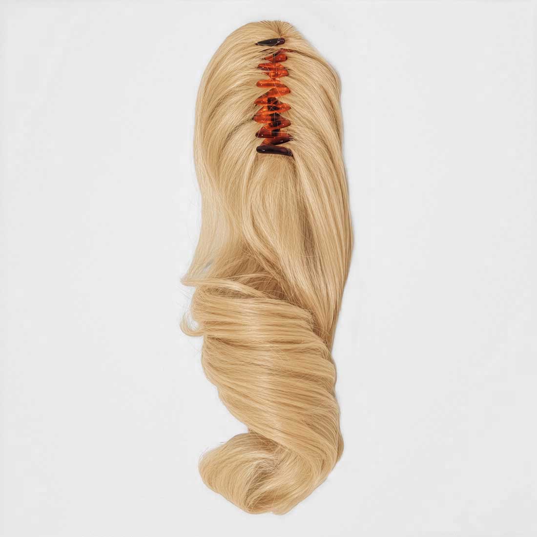 Frizzante hestehale extension med klemme - Champagne Mix
